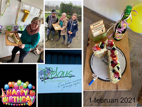 Zorgboerderij de Rebus bestaat zeven jaar en dat hebben we klein gevierd!